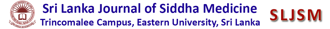 Sri Lanka Journal of Siddha Medicine – SLJSM